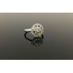 18ct Floral Diamond Ring 